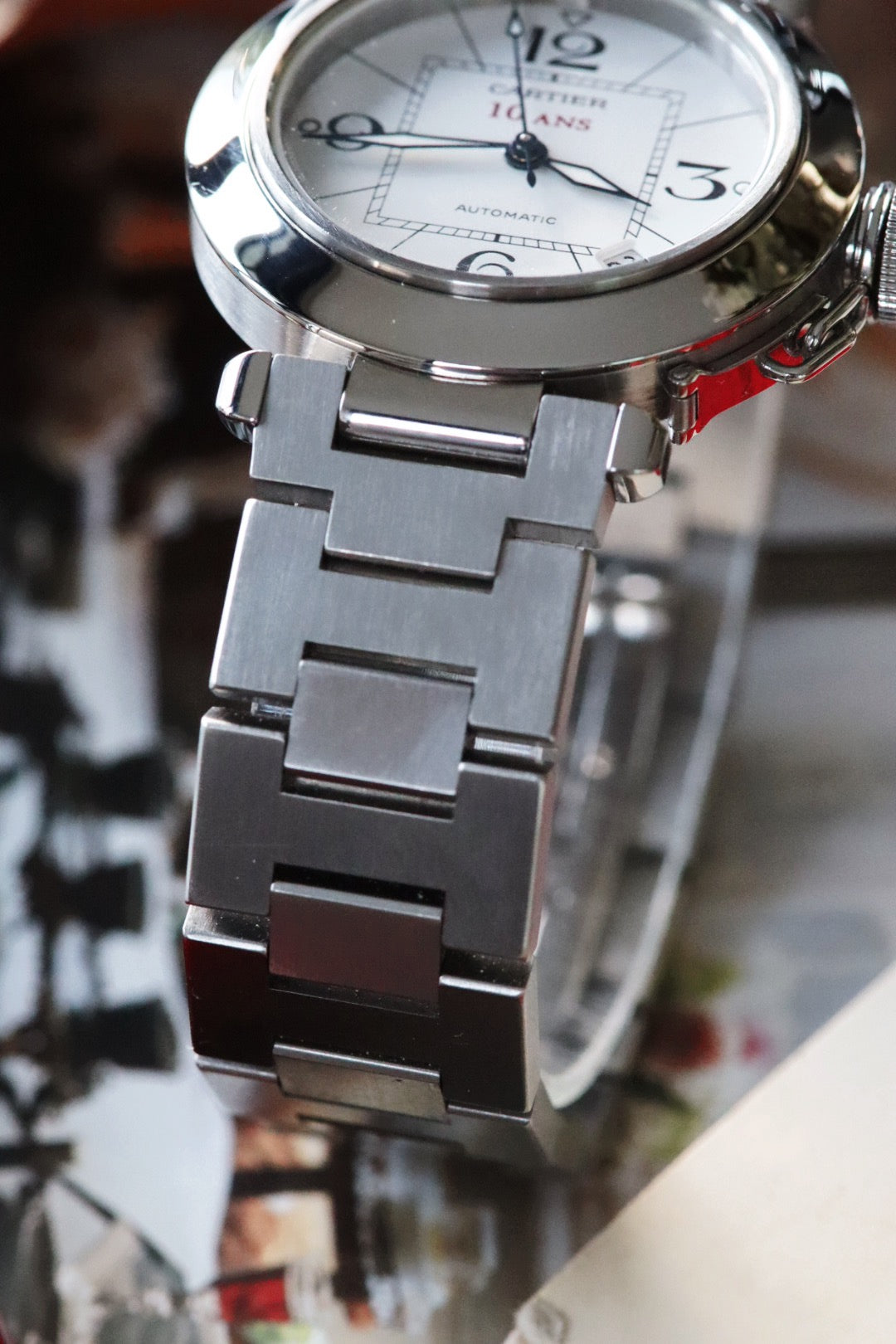 Cartier Pasha “10 ANS” – Édition Manufacture - Cadran blanc - boîte et papiers