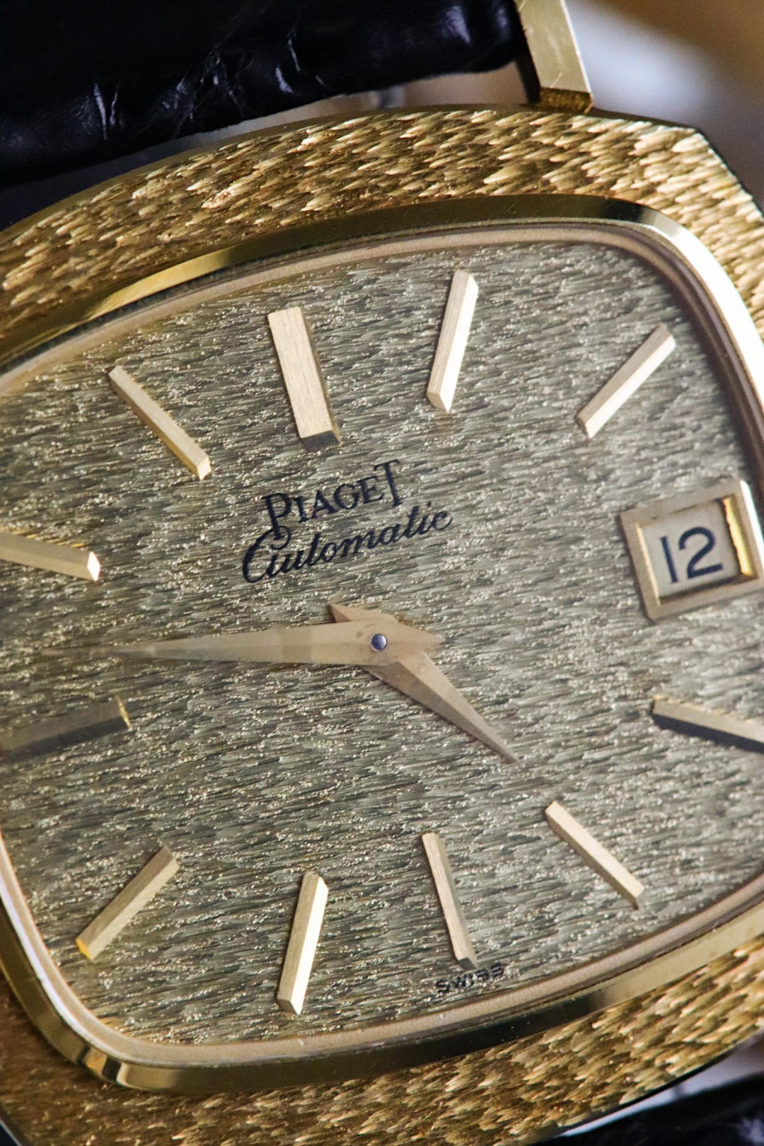 Vintage 1970s Piaget TV watch in 18-carat yellow gold
