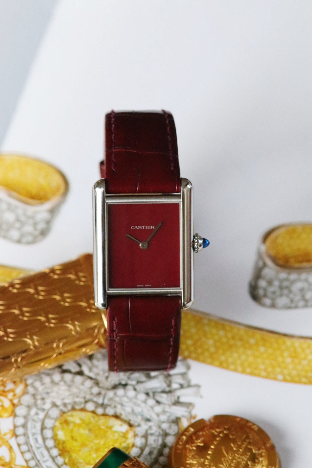 Cartier Tank Must lie-de-vin référence 4323 / WSTA0054