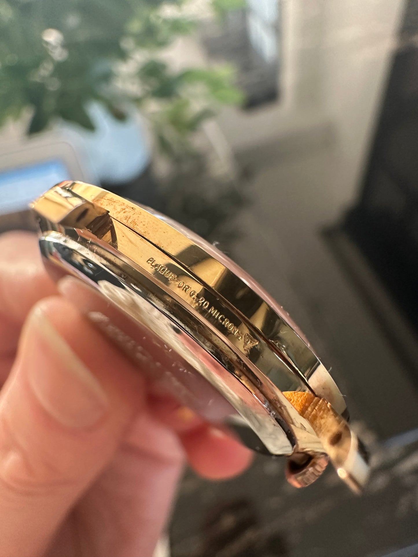 Eska Vintage – Montre plaquée or 20 microns à cadran nacré