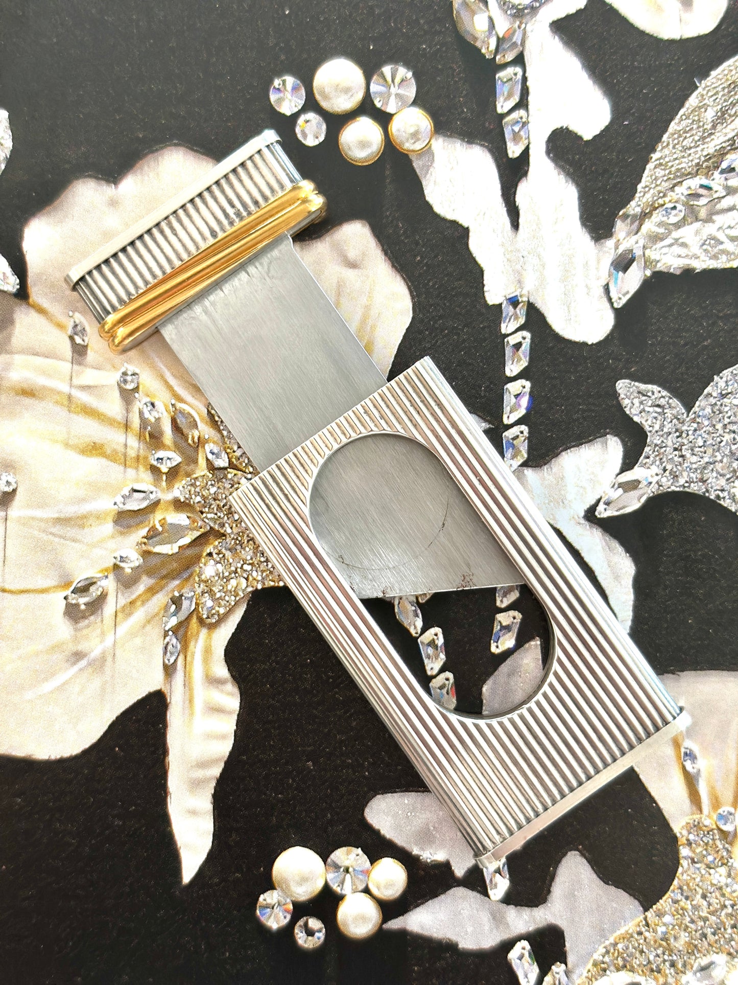 Coupe‑Cigare guillotine Must de Cartier  – Argent et Or