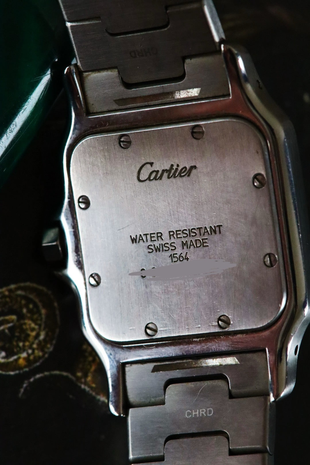 Cartier Santos Galbée Acier référence 1564