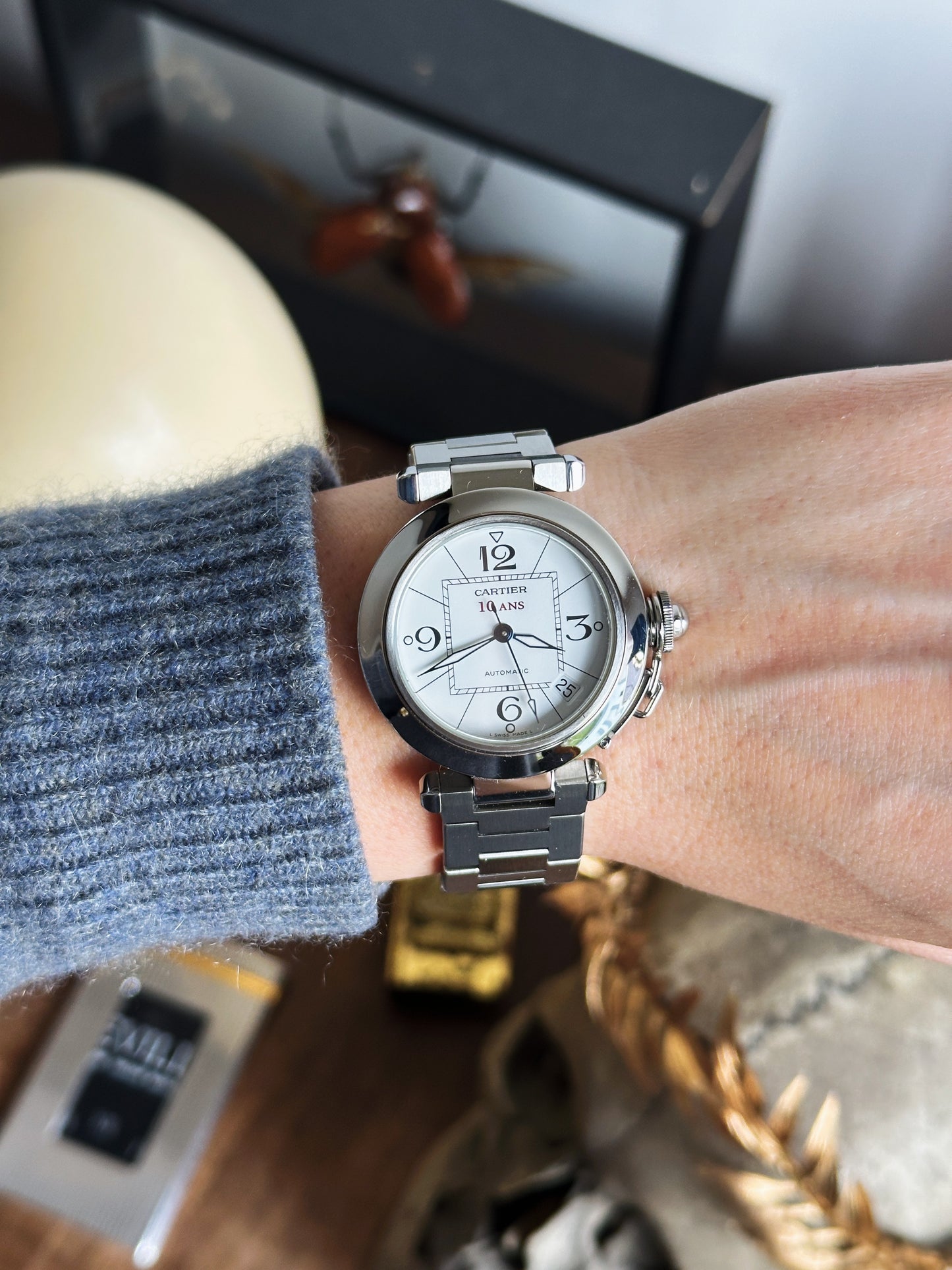 Cartier Pasha “10 ANS” – Édition Manufacture - Cadran blanc - boîte et papiers