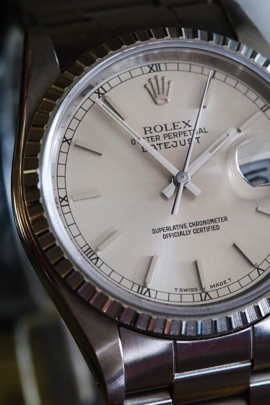 Rolex Datejust 16220 “IBM Quarter Century Club” cadran silver, année 1989