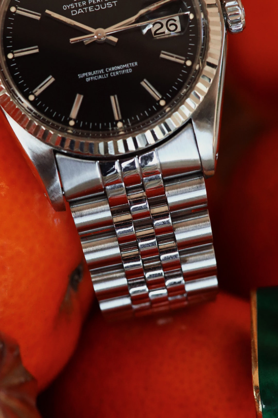 Rolex Datejust 16014, cadran noir, année début 1978