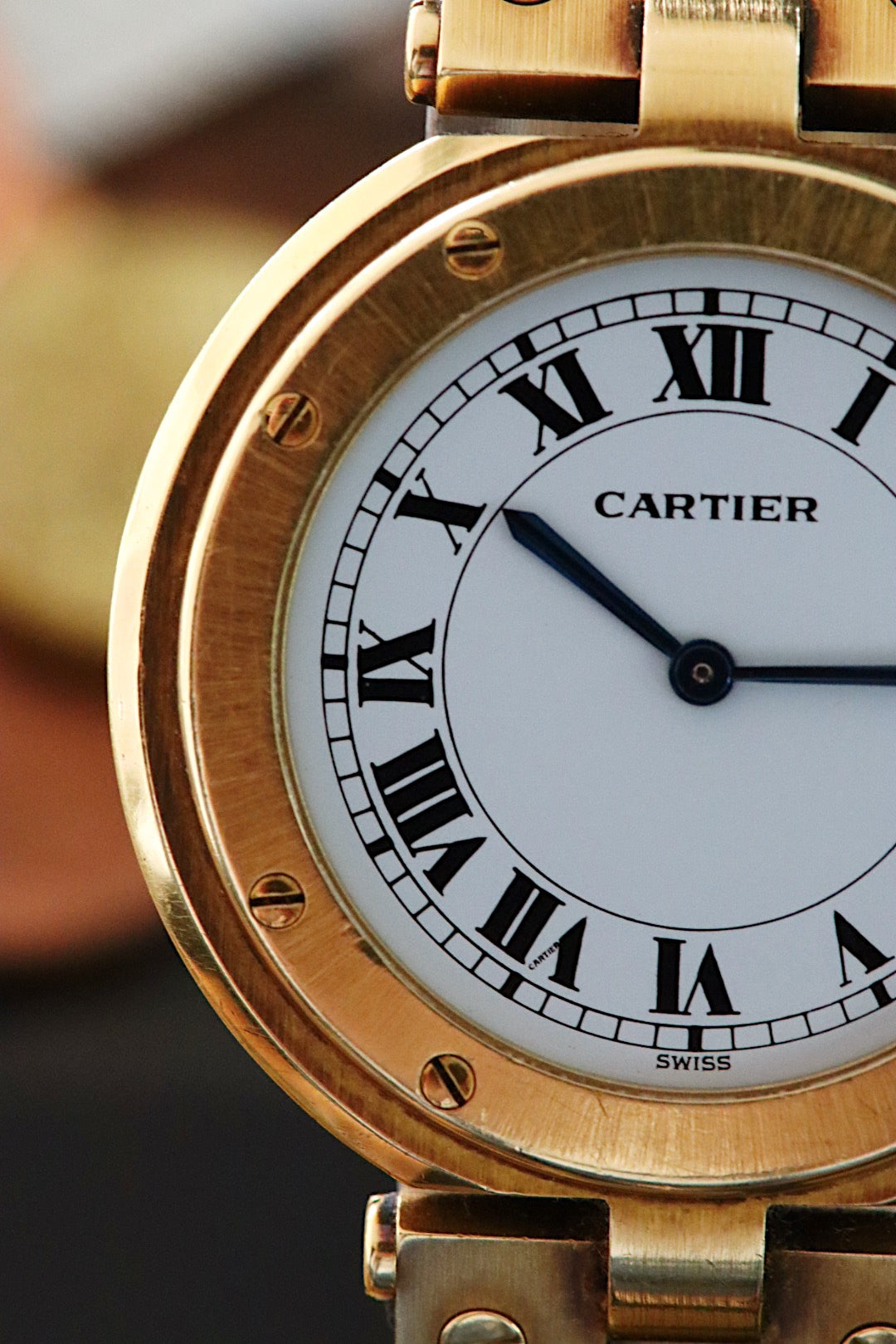 Cartier Santos Vendôme Ronde en or 18K référence 8191, boîtier de grande taille 32mm