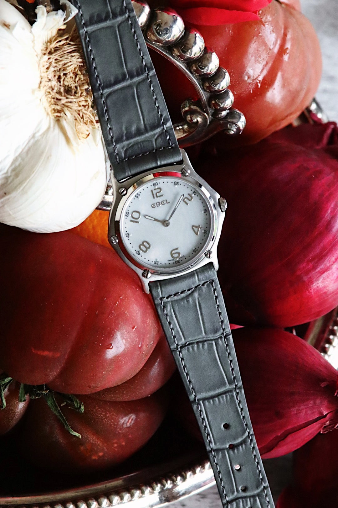 Ebel Mother of Pearl nacre blanche, vintage, quartz