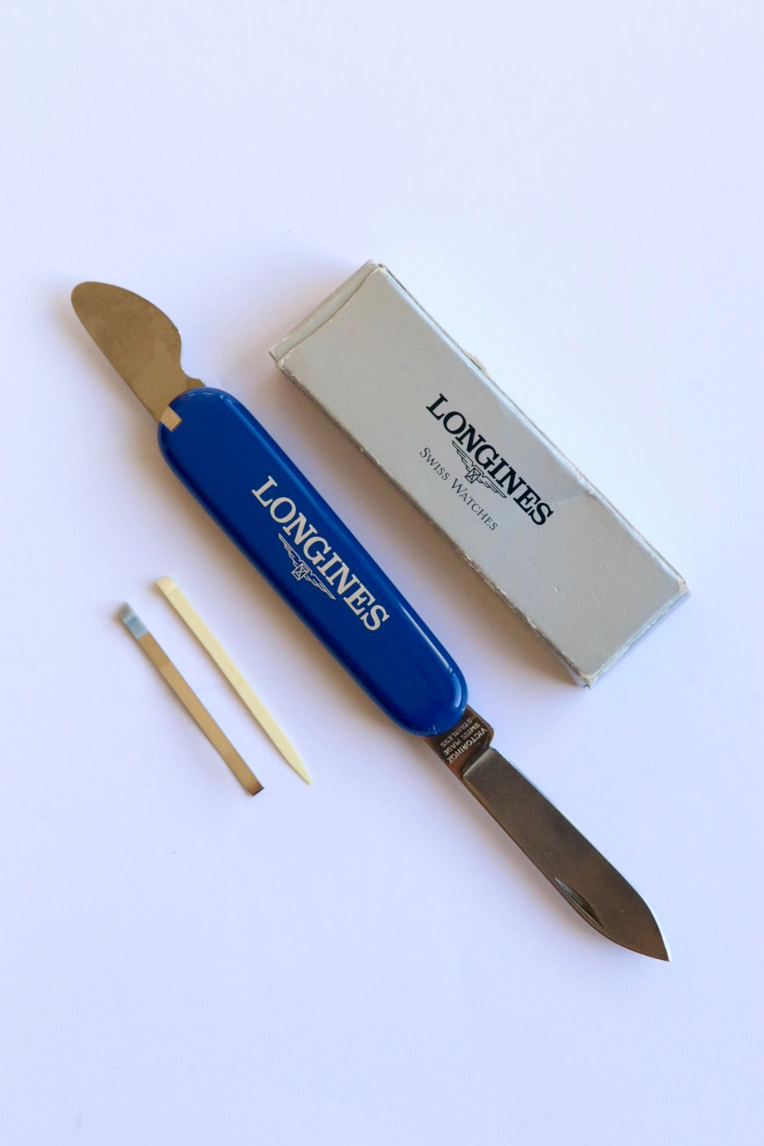 Longines blue Swiss Army knife 