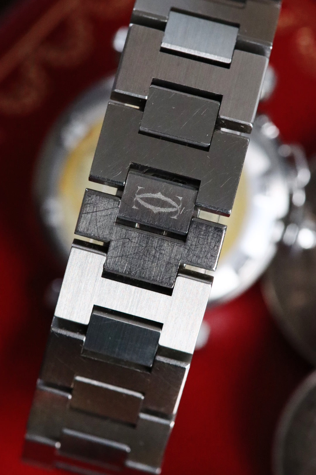 Montre Cartier Pasha cadran noir, mouvement automatique, avec papiers