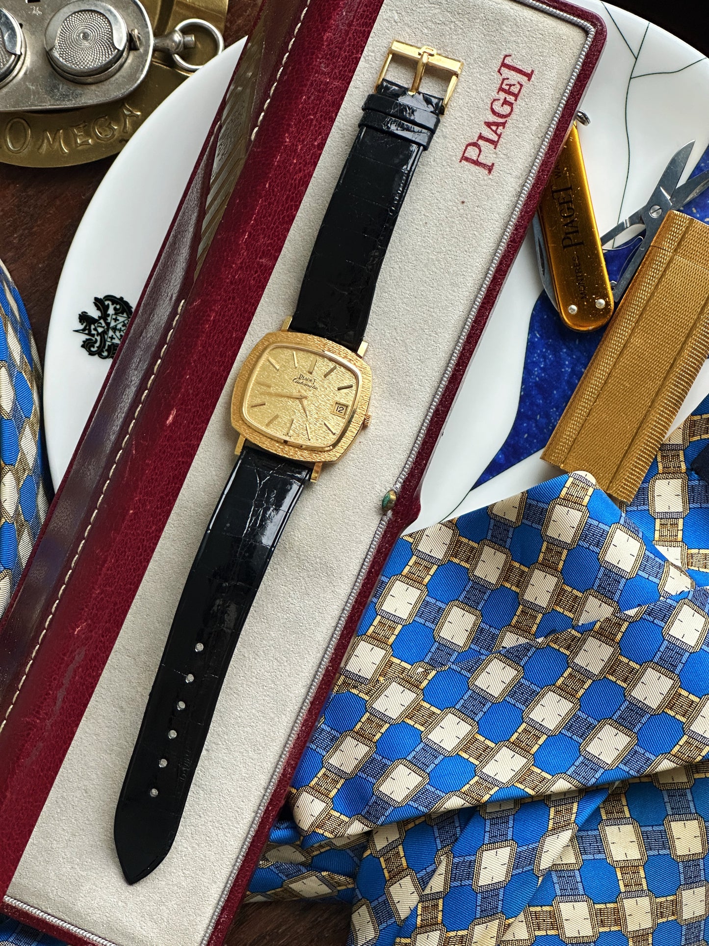 Vintage 1970s Piaget TV watch in 18-carat yellow gold