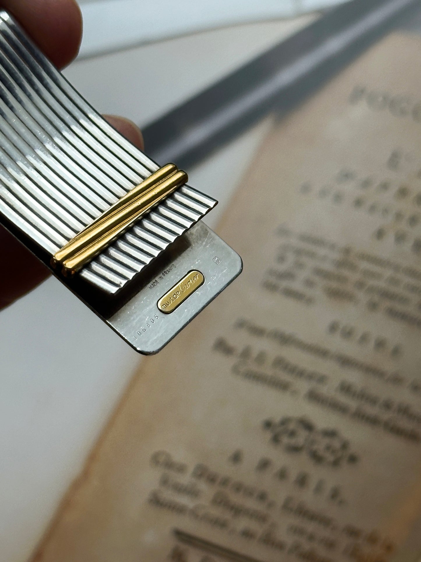 Must de Cartier money clip in silver