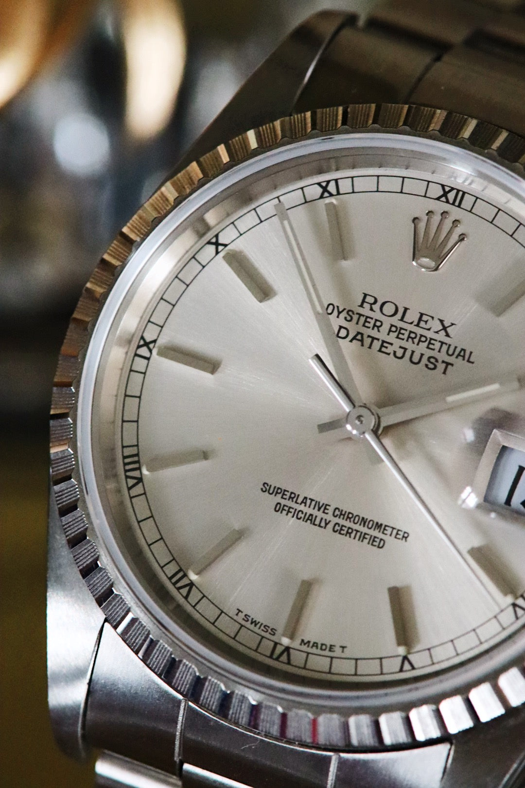 Rolex Datejust 16220 “IBM Quarter Century Club” cadran silver, année 1989