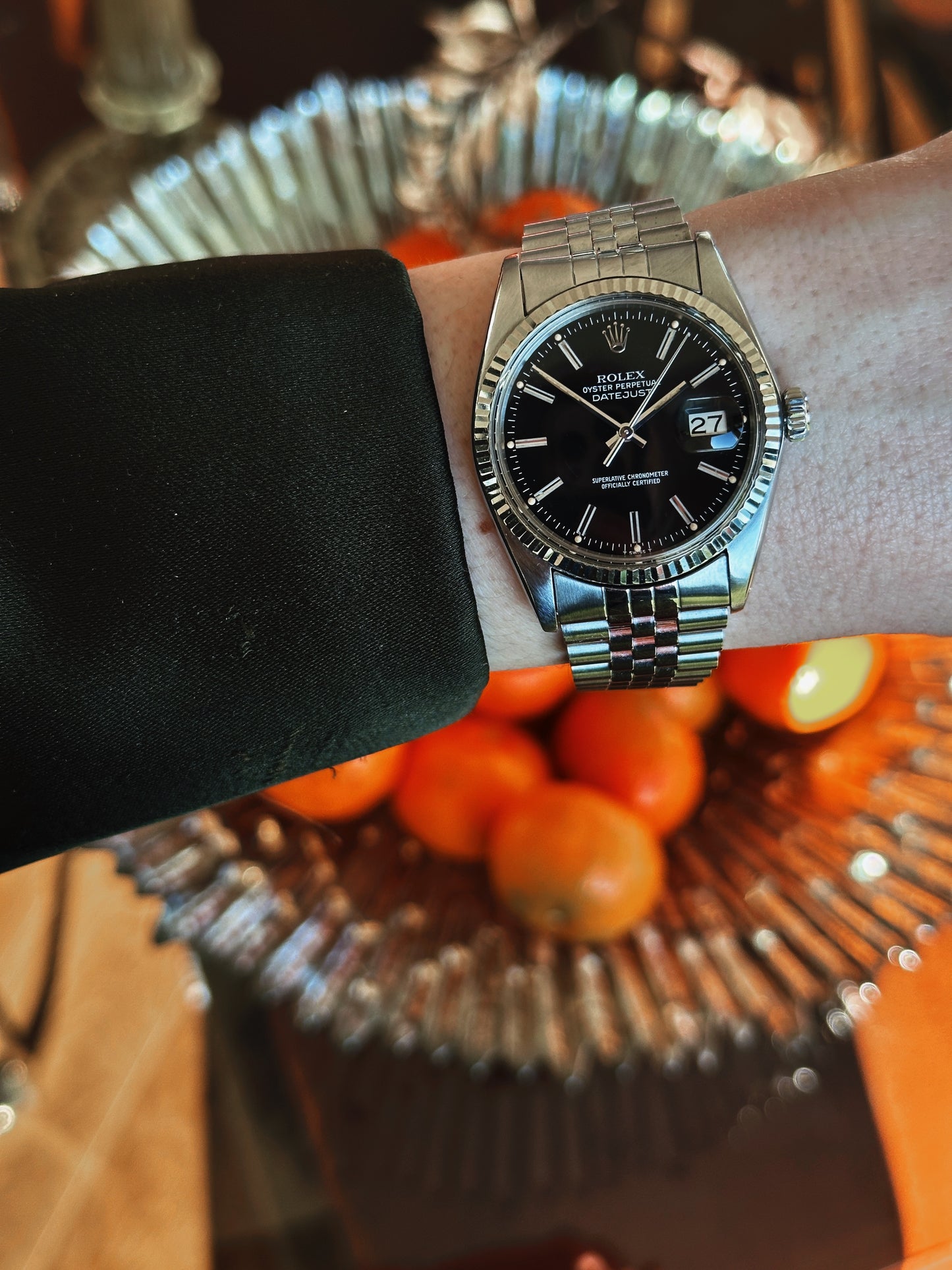 Rolex Datejust 16014, cadran noir, année début 1978