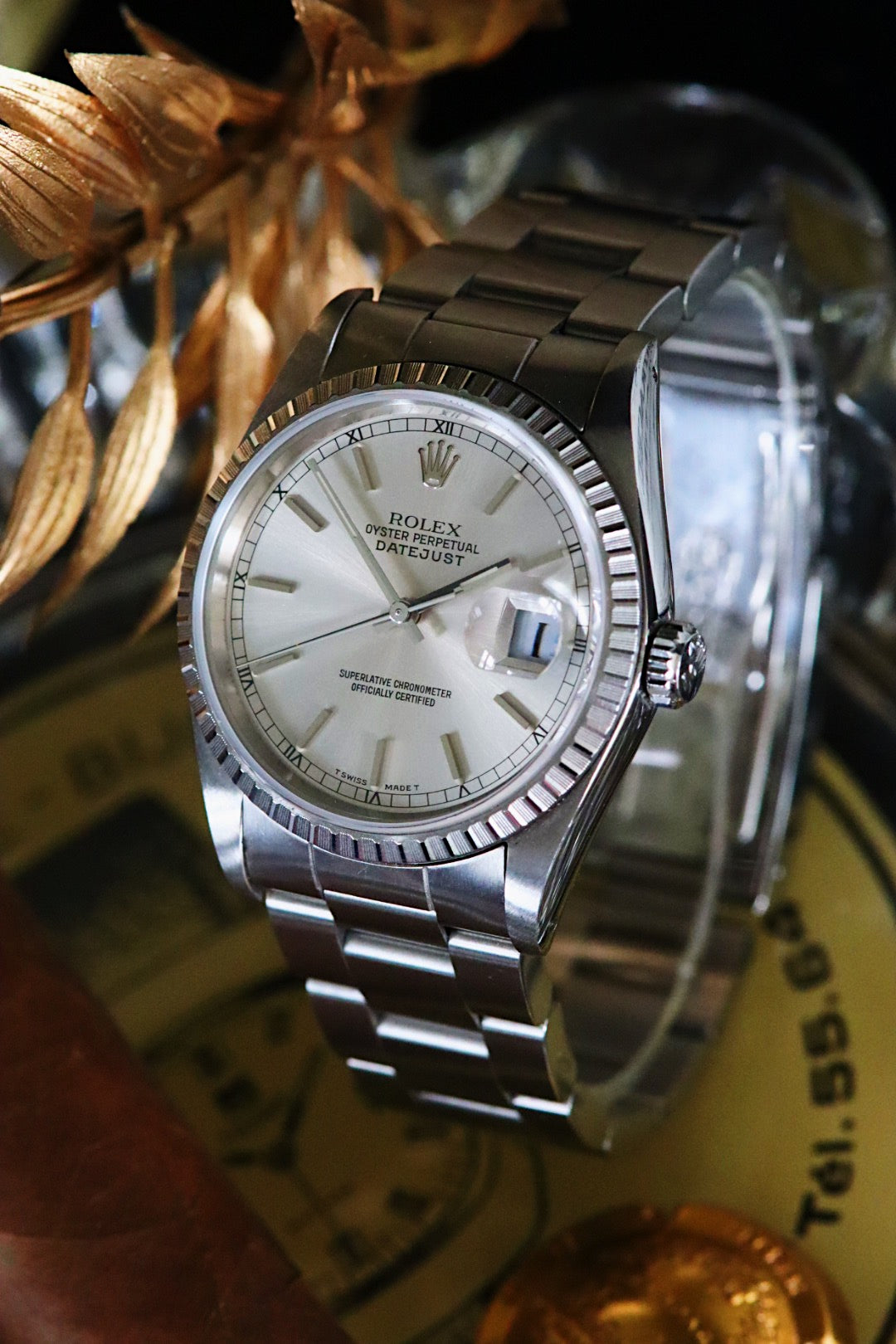 Rolex Datejust 16220 “IBM Quarter Century Club” cadran silver, année 1989