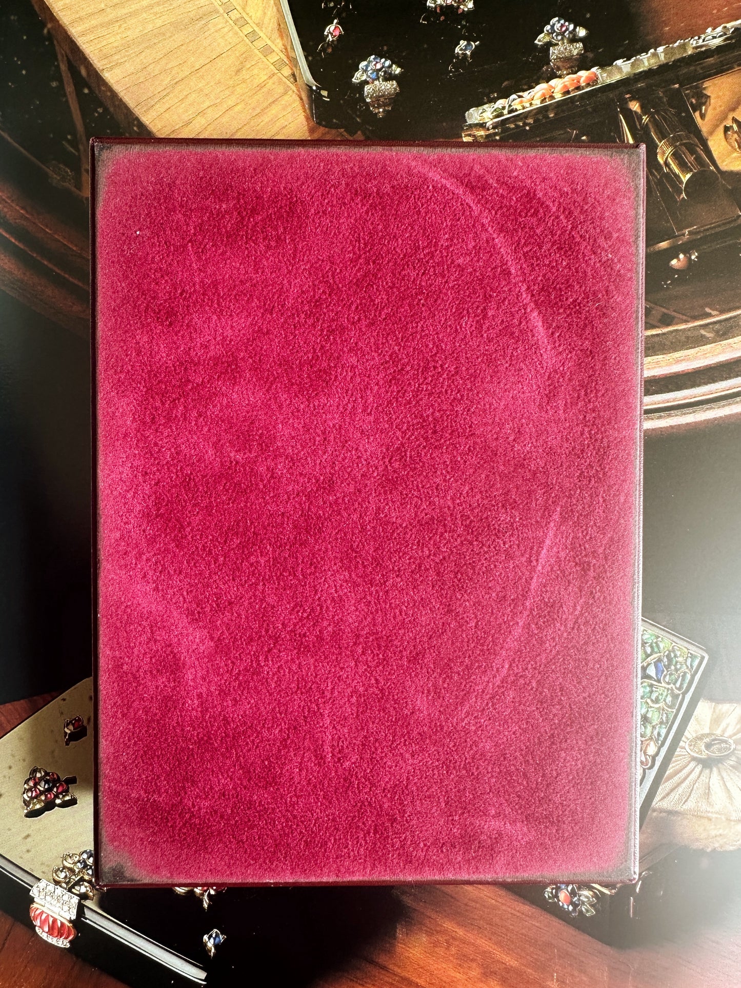 Porte-bloc-notes Must de Cartier vintage en cuir bordeaux