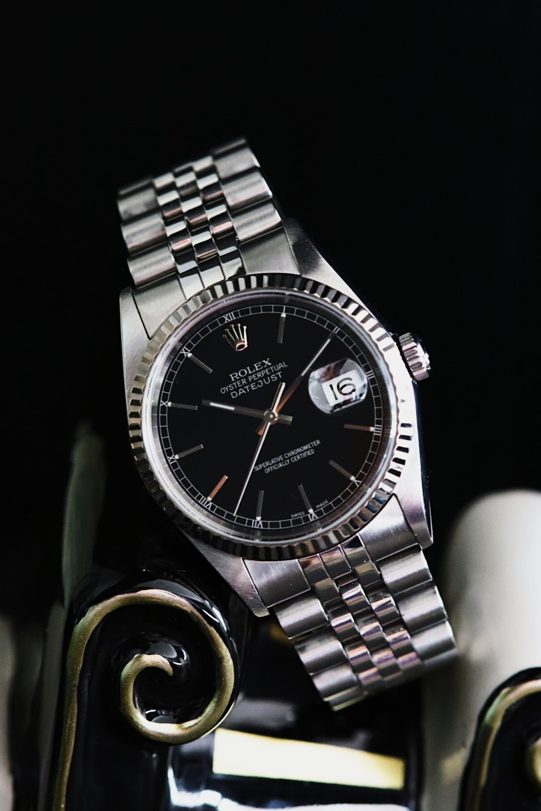Rolex Datejust 16234 cadran noir année 2002