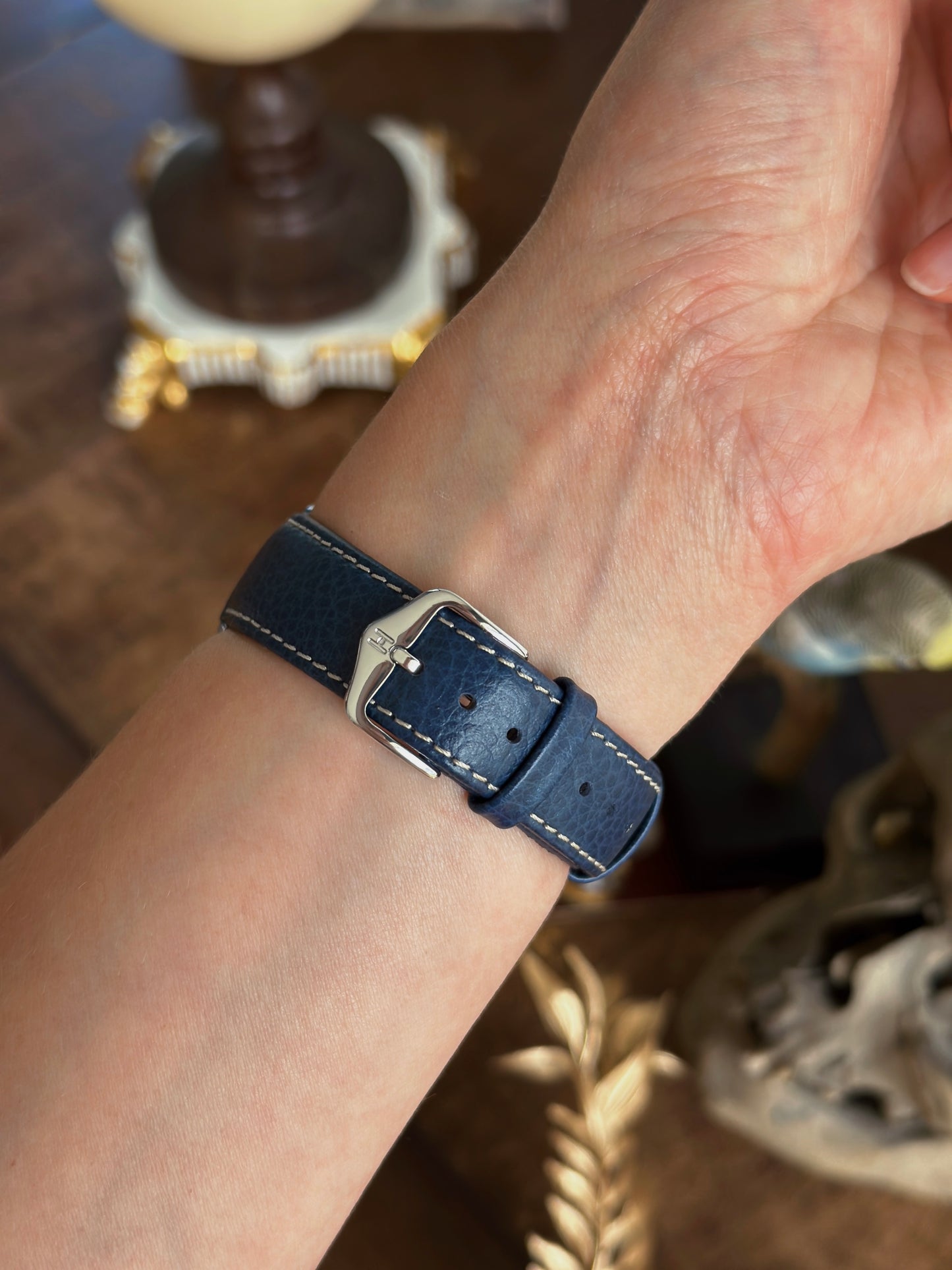 Edox Vintage Watch – Sunburst Blue Dial 