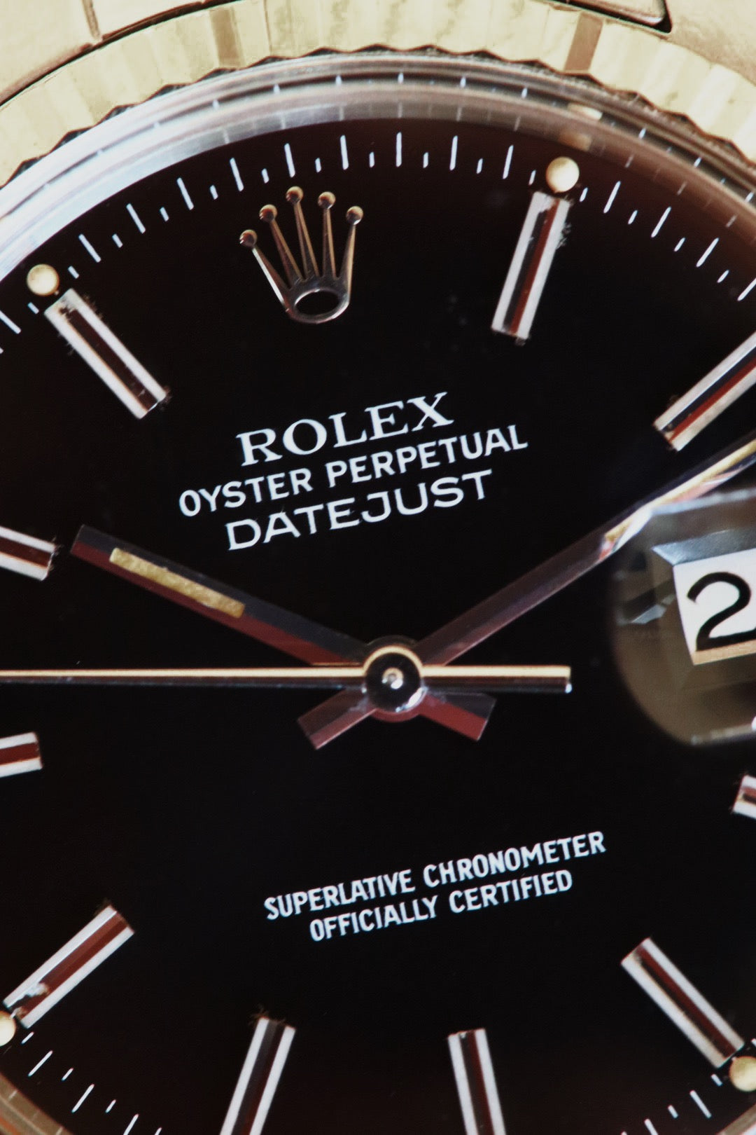 Rolex Datejust 16014, cadran noir, année début 1978