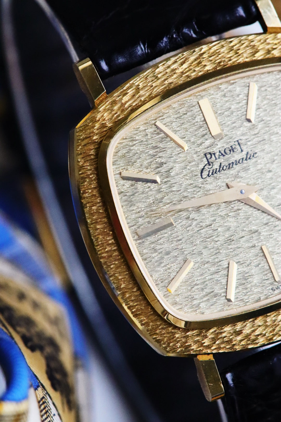 Vintage 1970s Piaget TV watch in 18-carat yellow gold