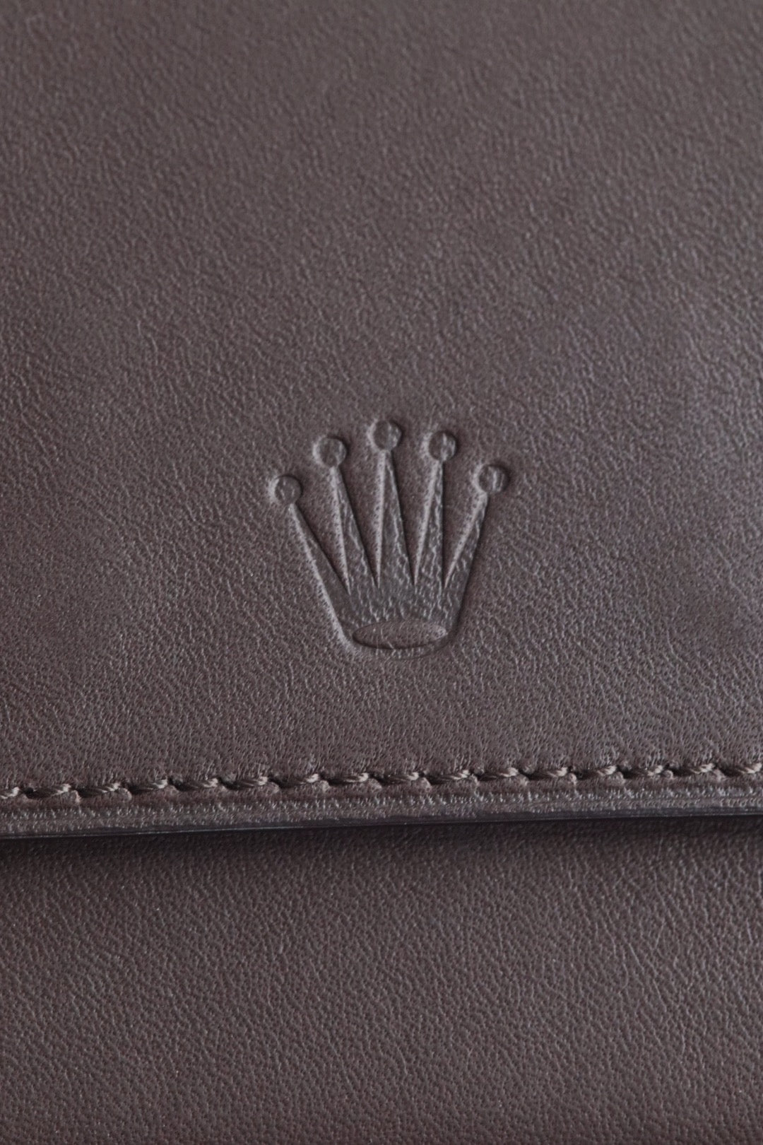 Étui Rolex en cuir marron -  Pochette de voyage pour montre