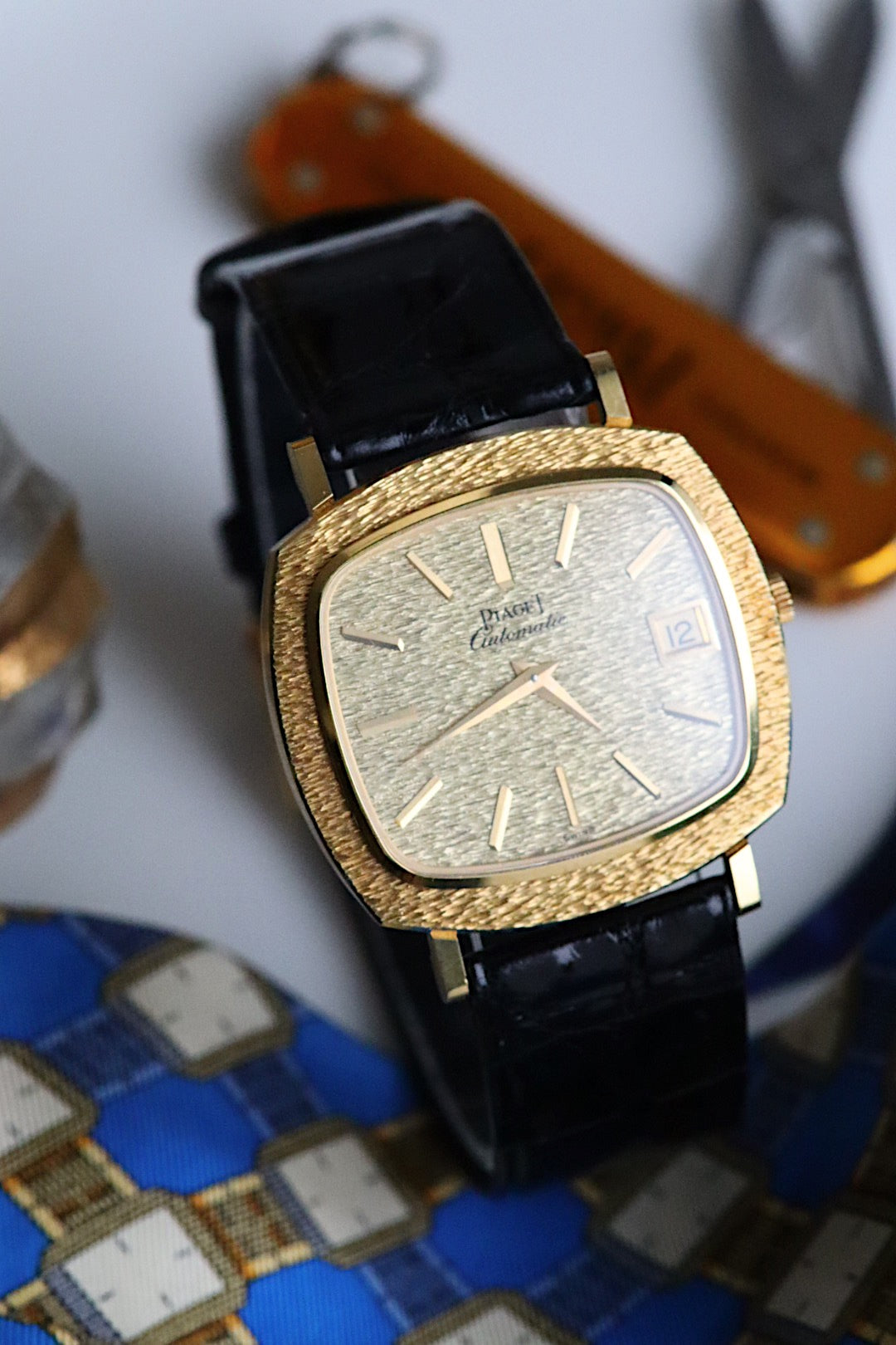 Vintage 1970s Piaget TV watch in 18-carat yellow gold