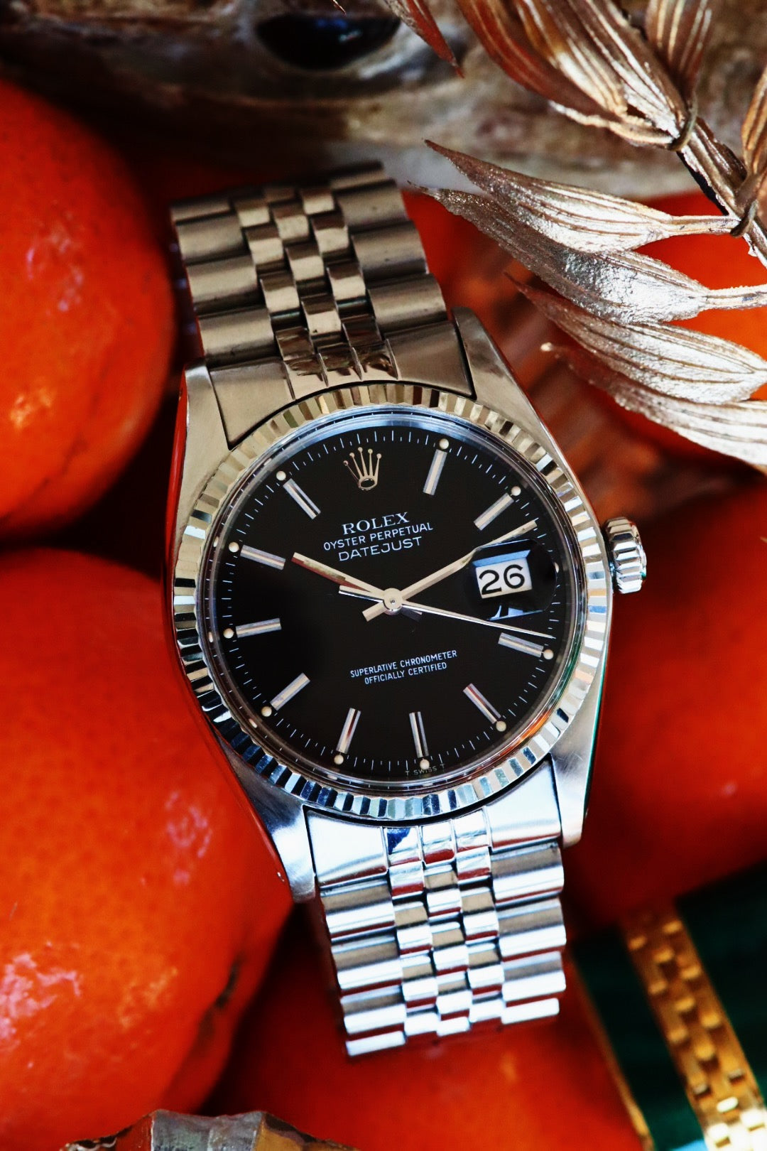 Rolex Datejust 16014, cadran noir, année début 1978