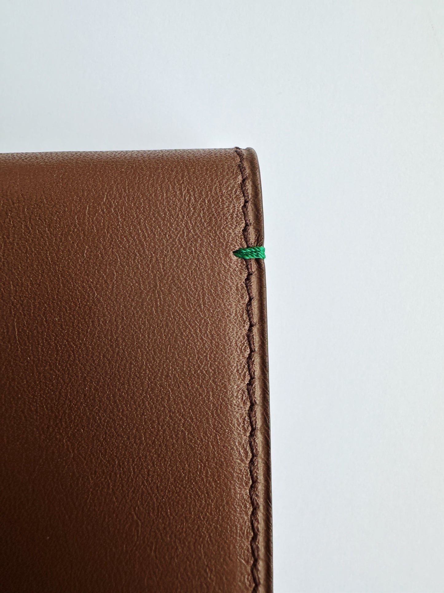 Rolex Marmot watch case in smooth hazelnut brown leather