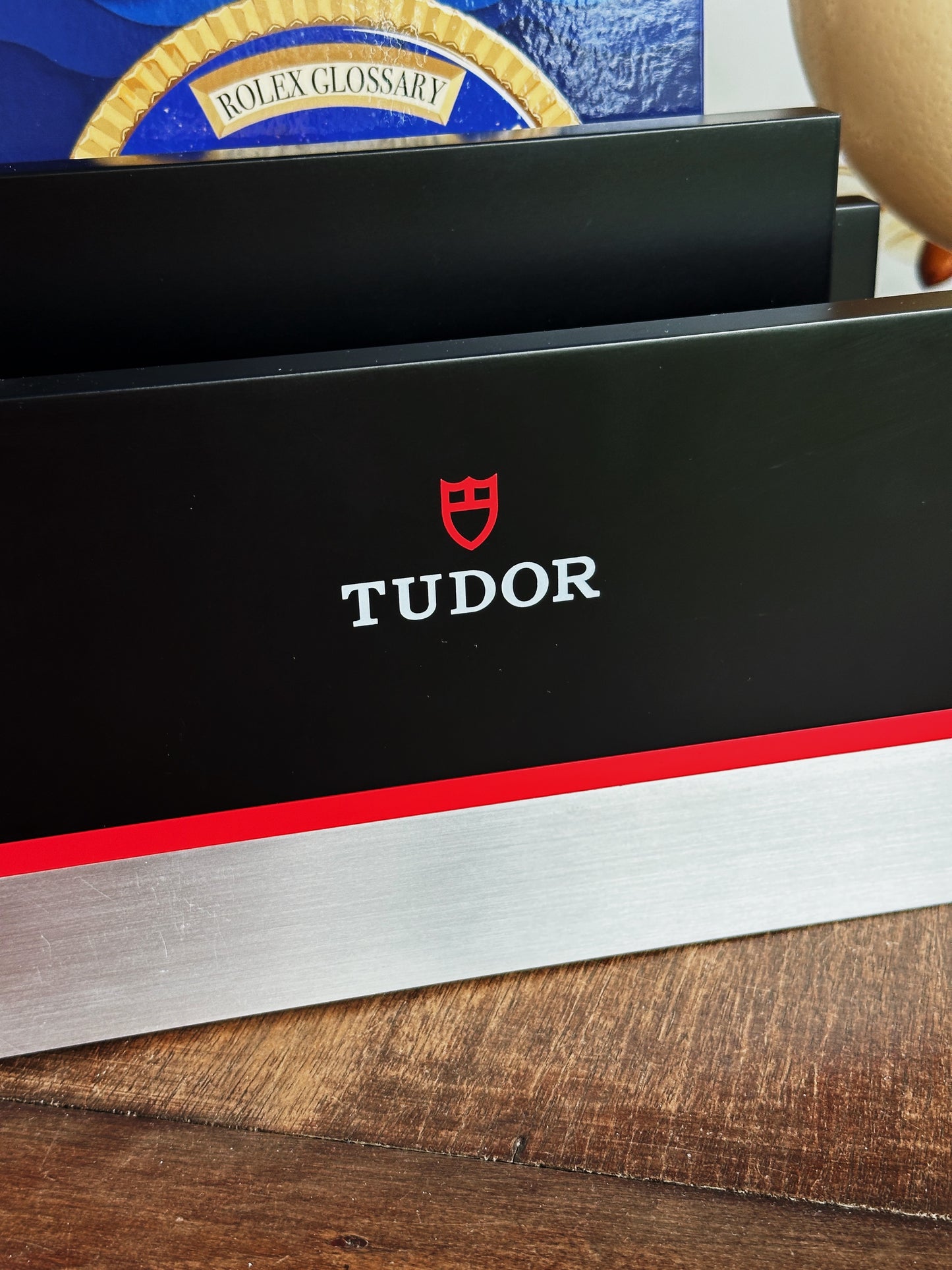 Tudor advertising display stand – Document holder / magazine holder