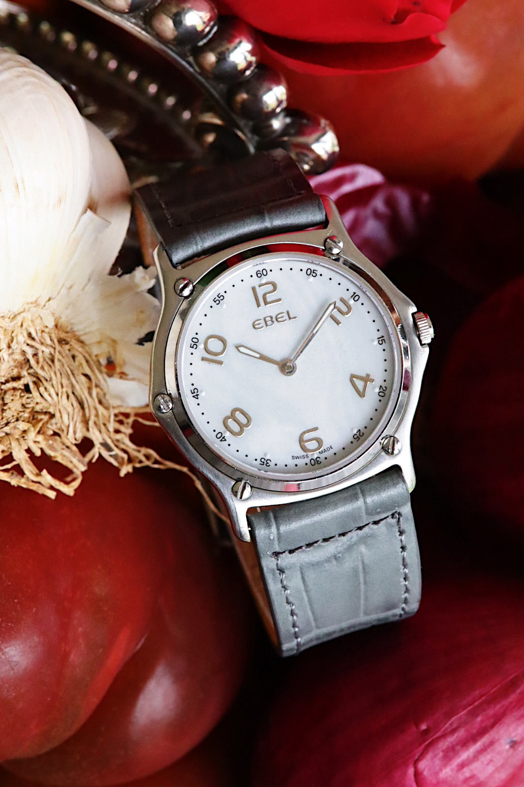 Ebel Mother of Pearl nacre blanche, vintage, quartz