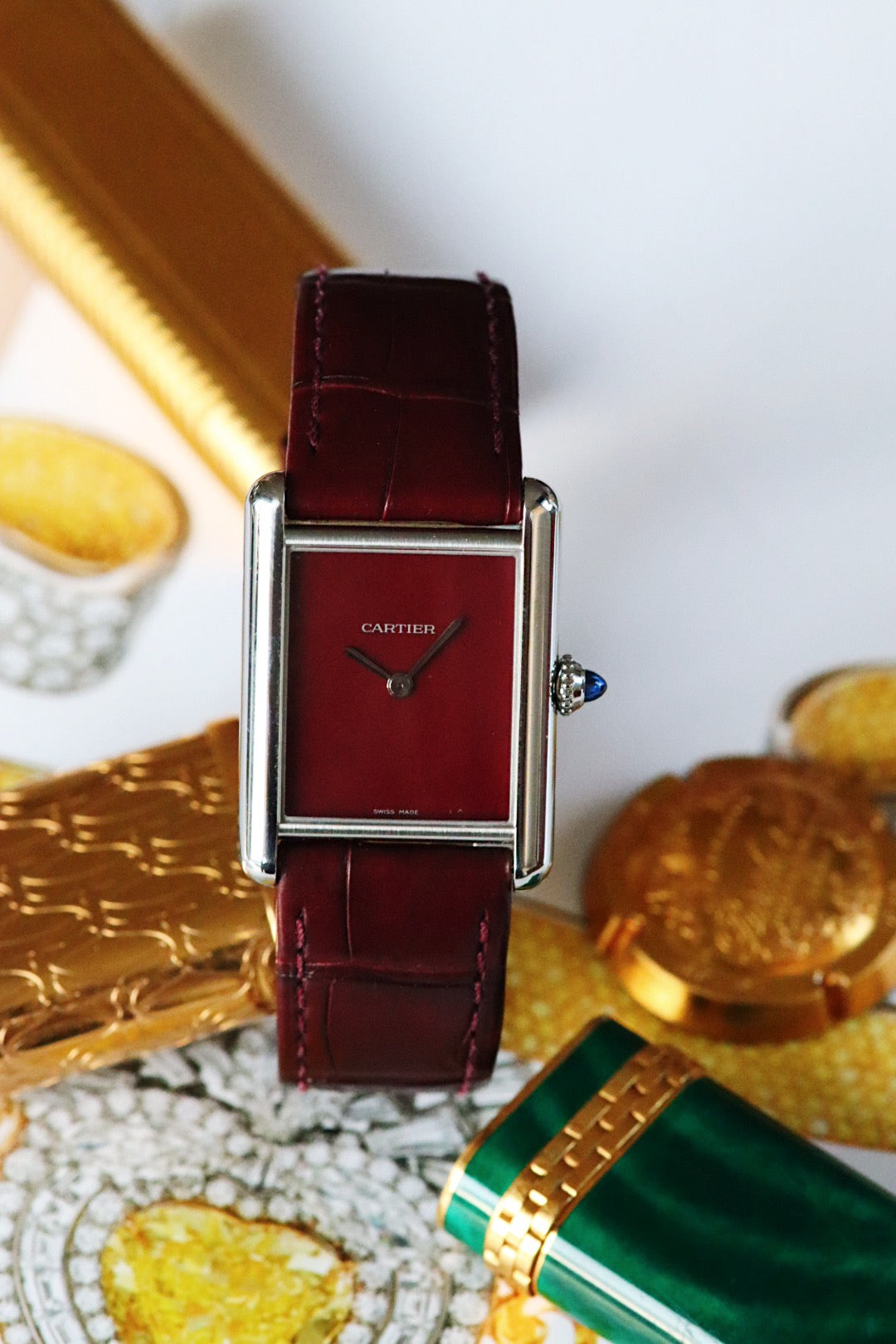 Cartier Tank Must lie-de-vin référence 4323 / WSTA0054
