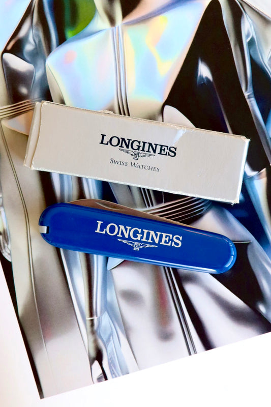 Longines blue Swiss Army knife 