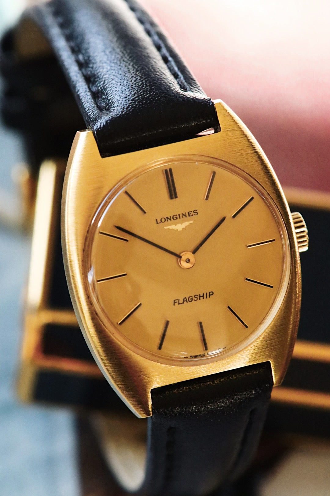 Longines Flagship women's line – Brushed gold plated