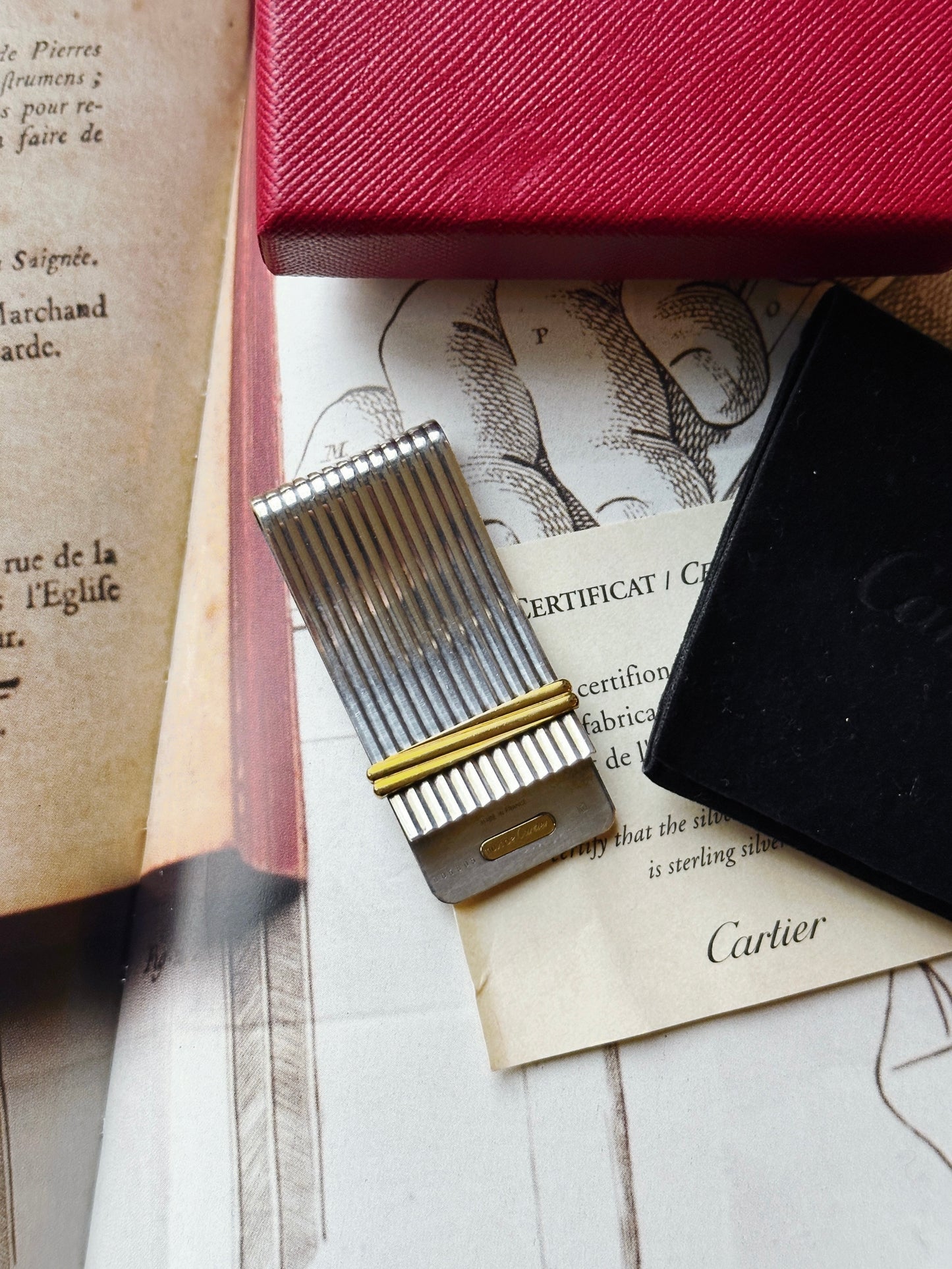 Must de Cartier money clip in silver