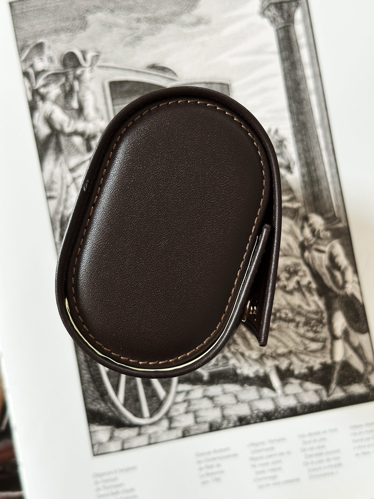 Étui de voyage Patek Philippe deux montres en cuir marron