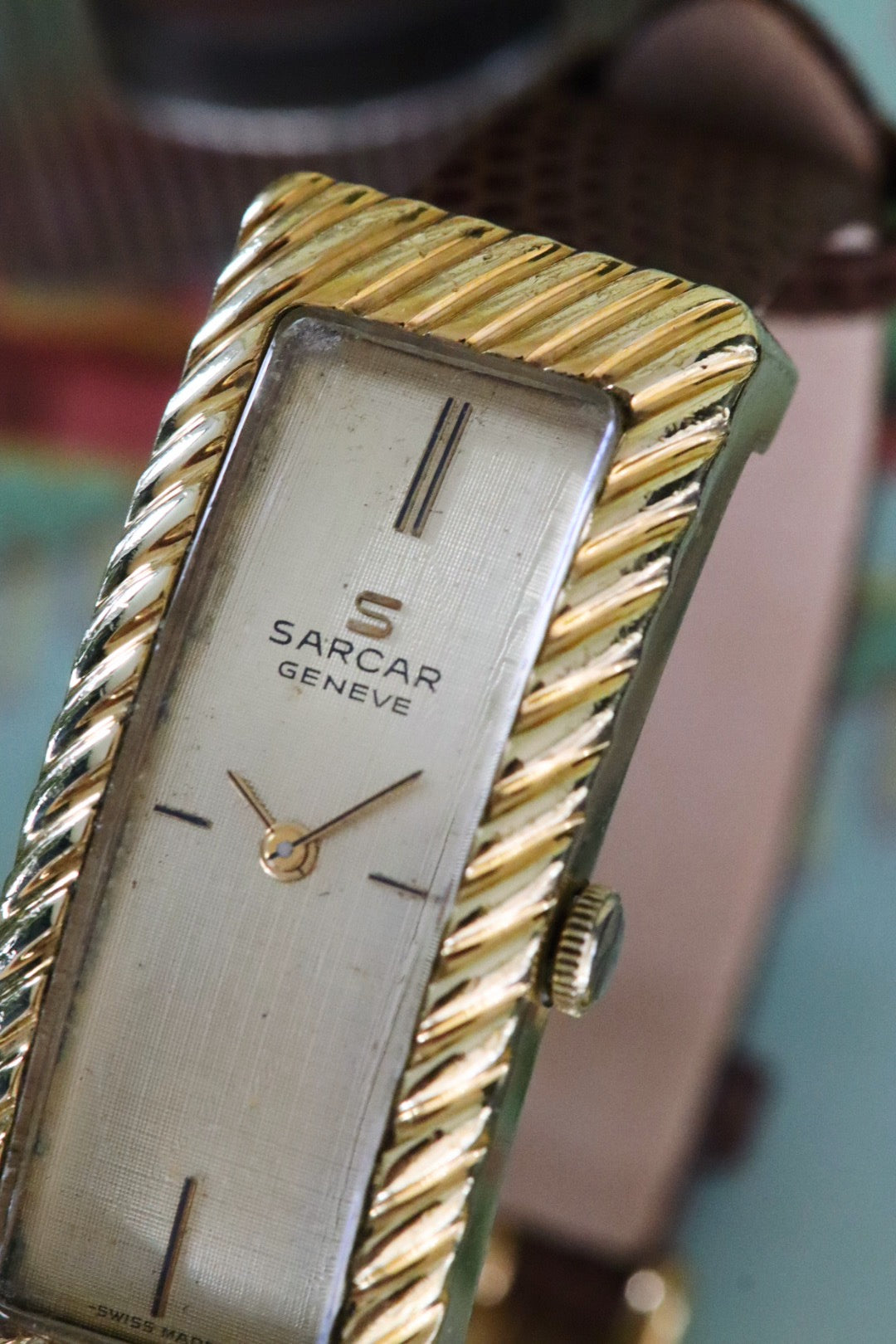 Montre Sarcar Curve Cintrée plaquée or