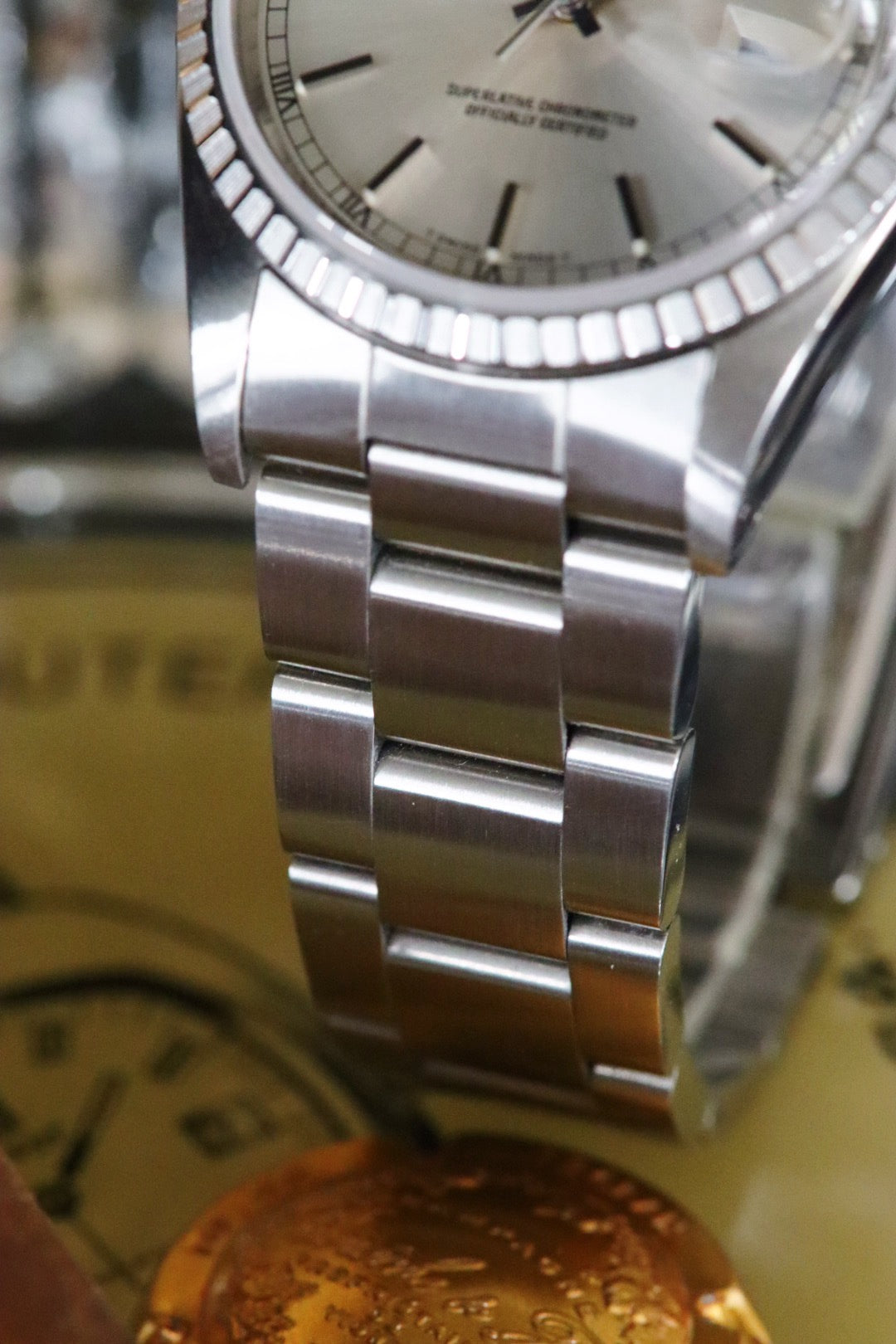 Rolex Datejust 16220 “IBM Quarter Century Club” cadran silver, année 1989