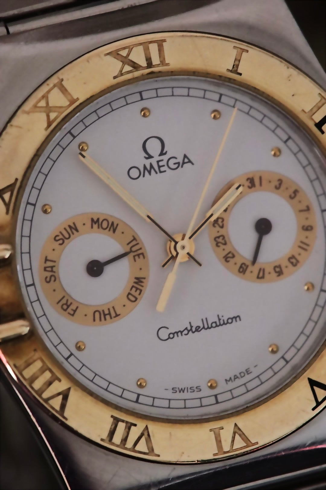 Omega Constellation Day-Date in 18-carat gold and steel