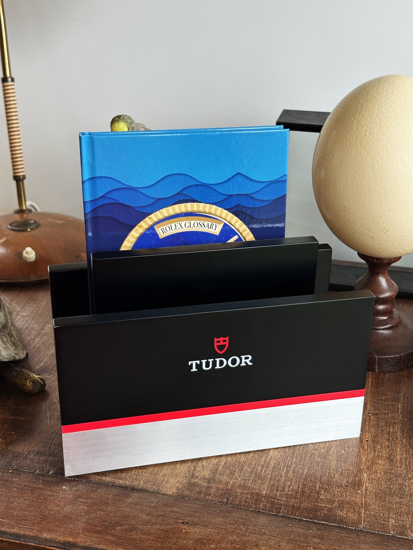 Tudor advertising display stand – Document holder / magazine holder