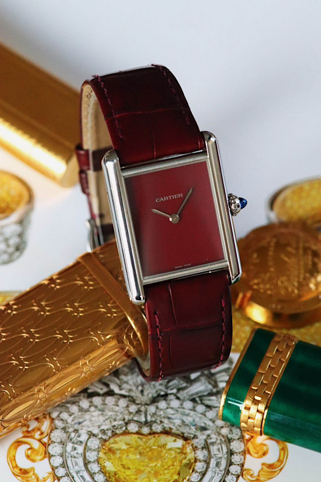 Cartier Tank Must lie-de-vin référence 4323 / WSTA0054