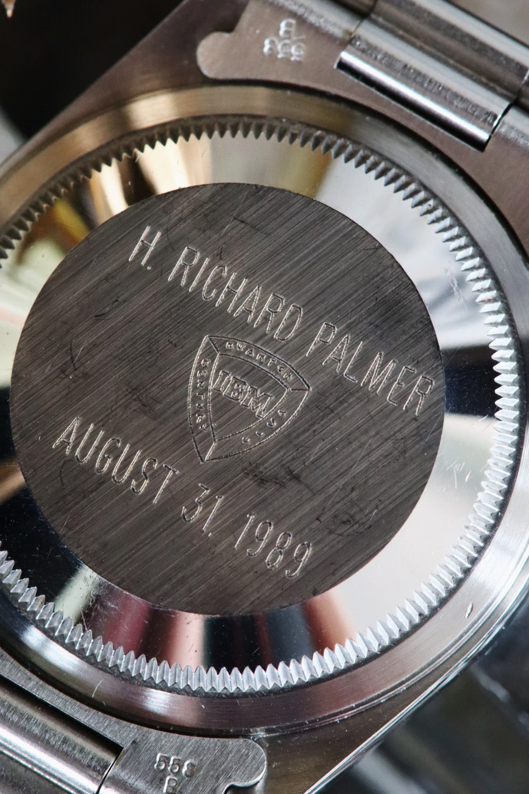 Rolex Datejust 16220 “IBM Quarter Century Club” cadran silver, année 1989