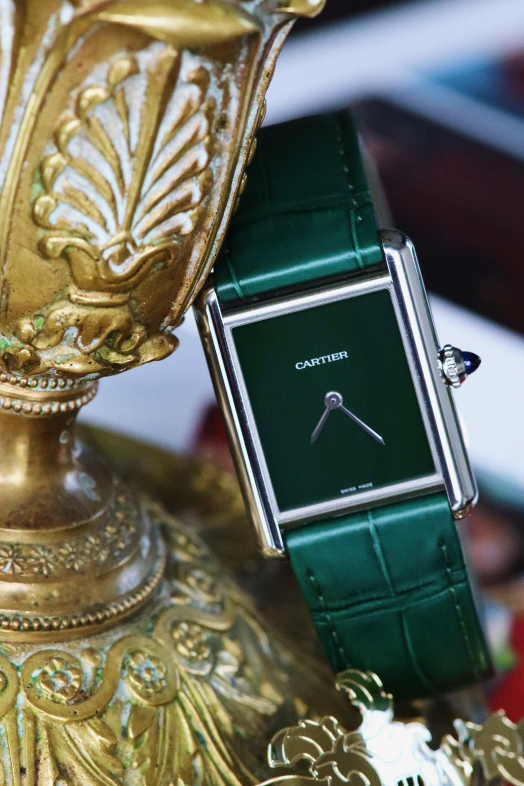 Cartier Tank Must Verte référence 4323 / WSTA0113