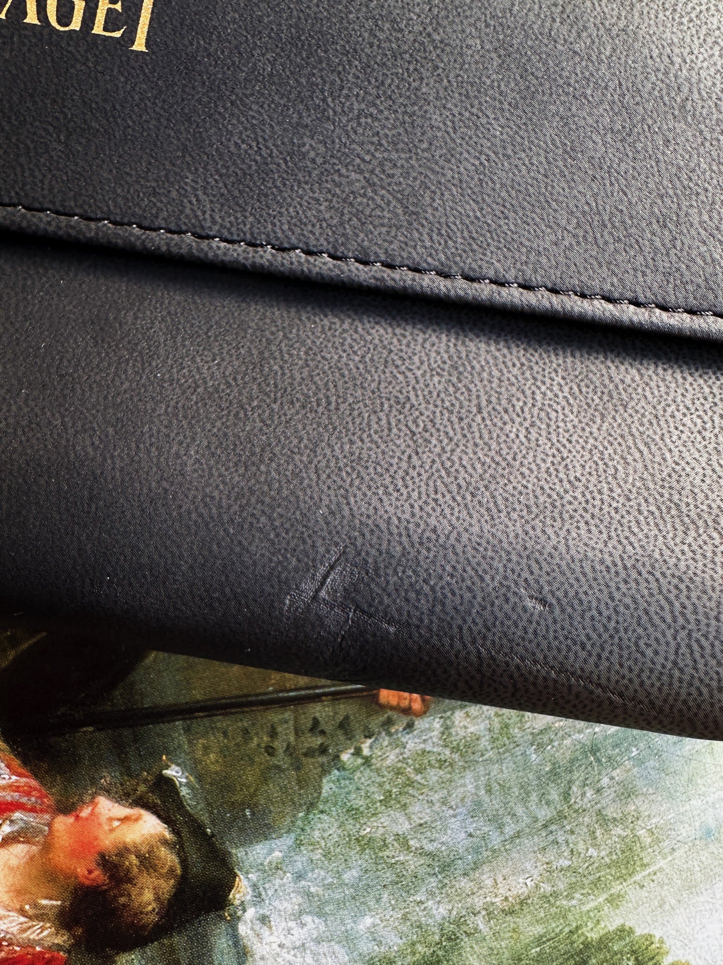 Piaget black leather jewelry case, watch case and watch