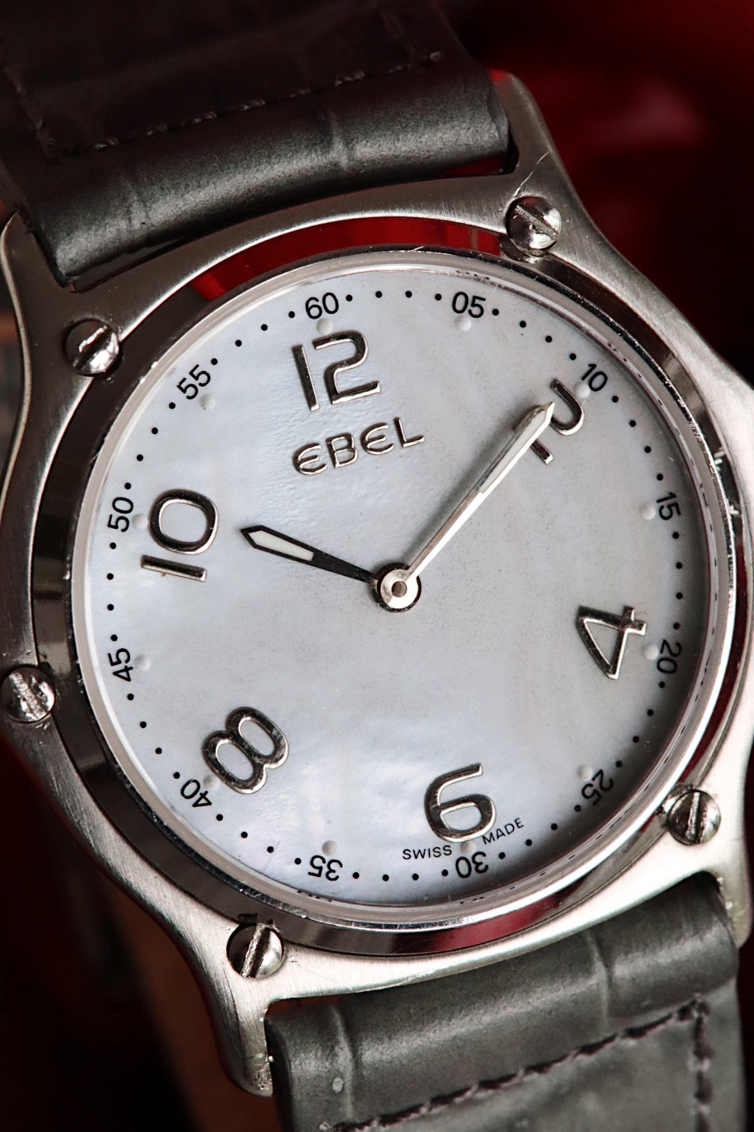 Ebel Mother of Pearl nacre blanche, vintage, quartz