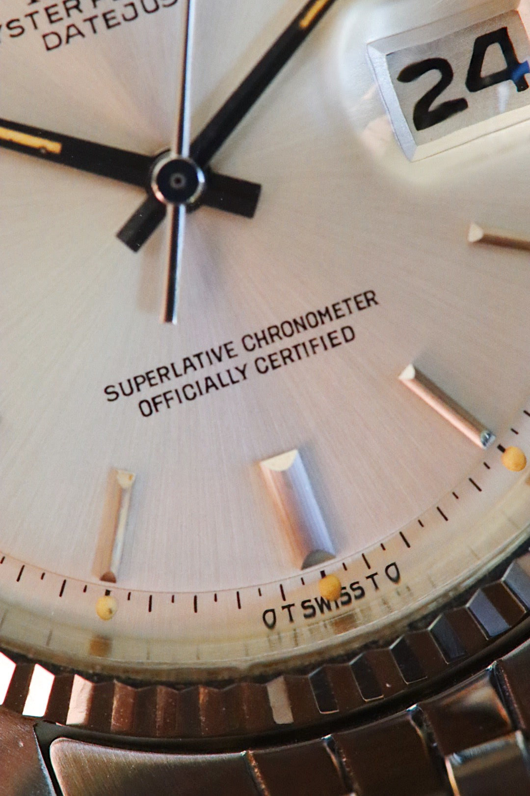 Rolex Datejust 1601 Sigma silver dial, Year 1973