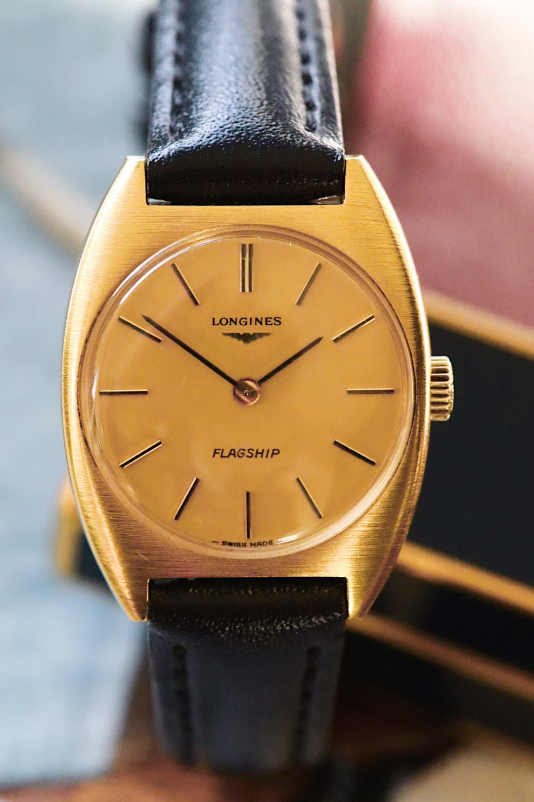 Longines Flagship women's line – Brushed gold plated