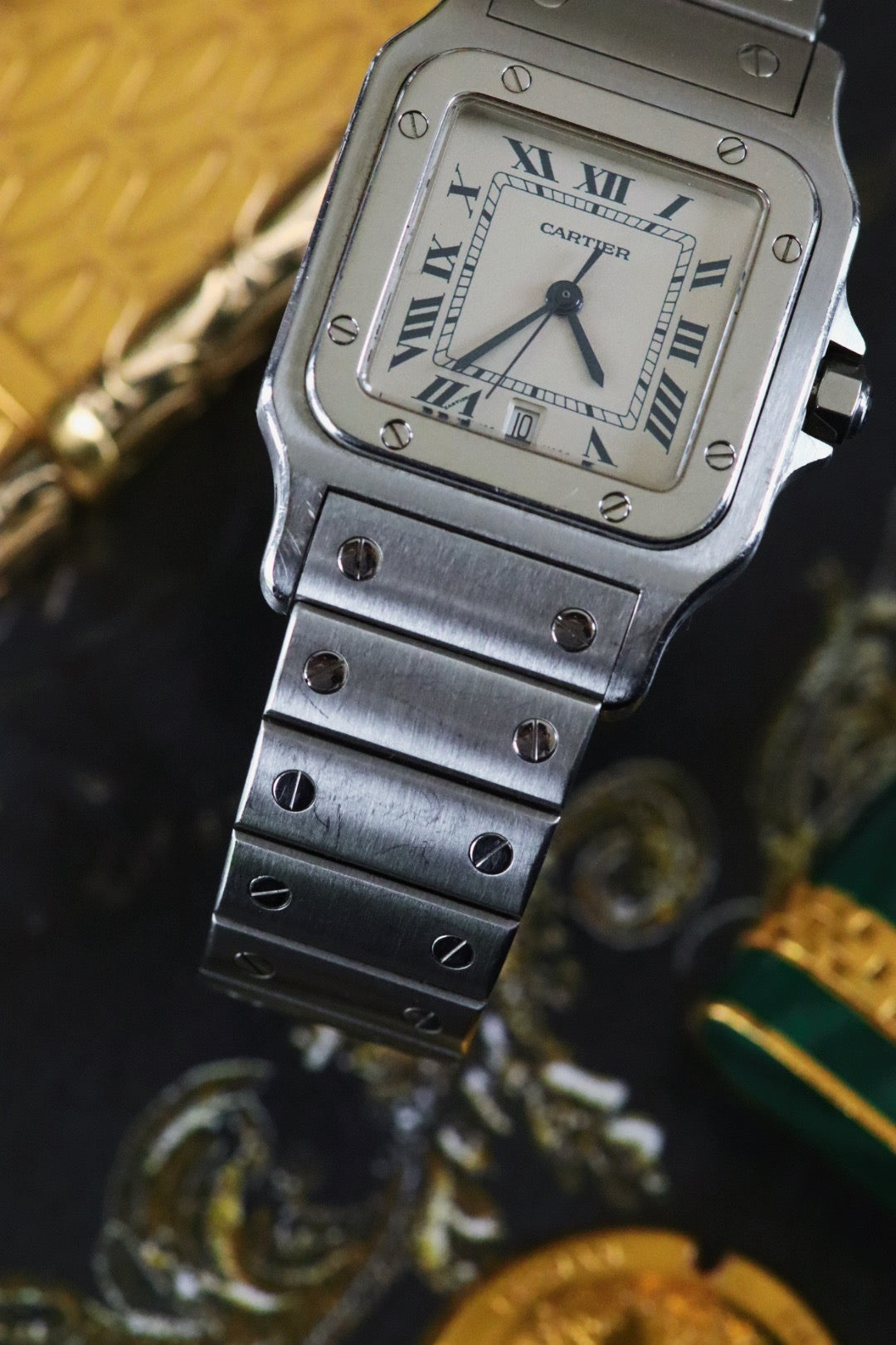 Cartier Santos Galbée Acier référence 1564