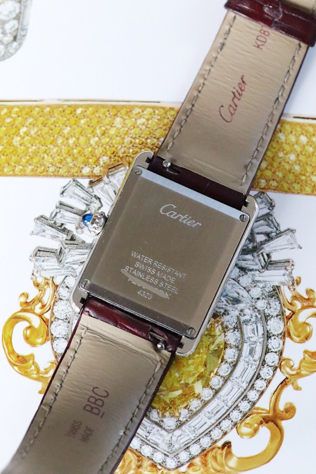 Cartier Tank Must lie-de-vin référence 4323 / WSTA0054