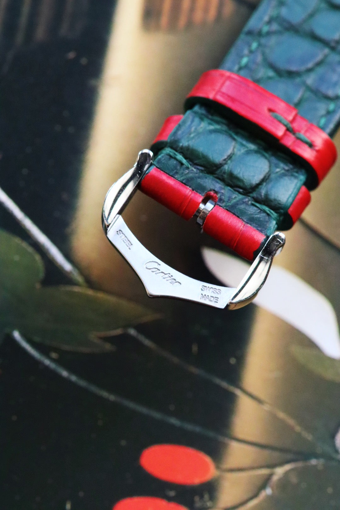 Cartier Santos Galbée 187901 – Bracelet Crocodile Jean Rousseau