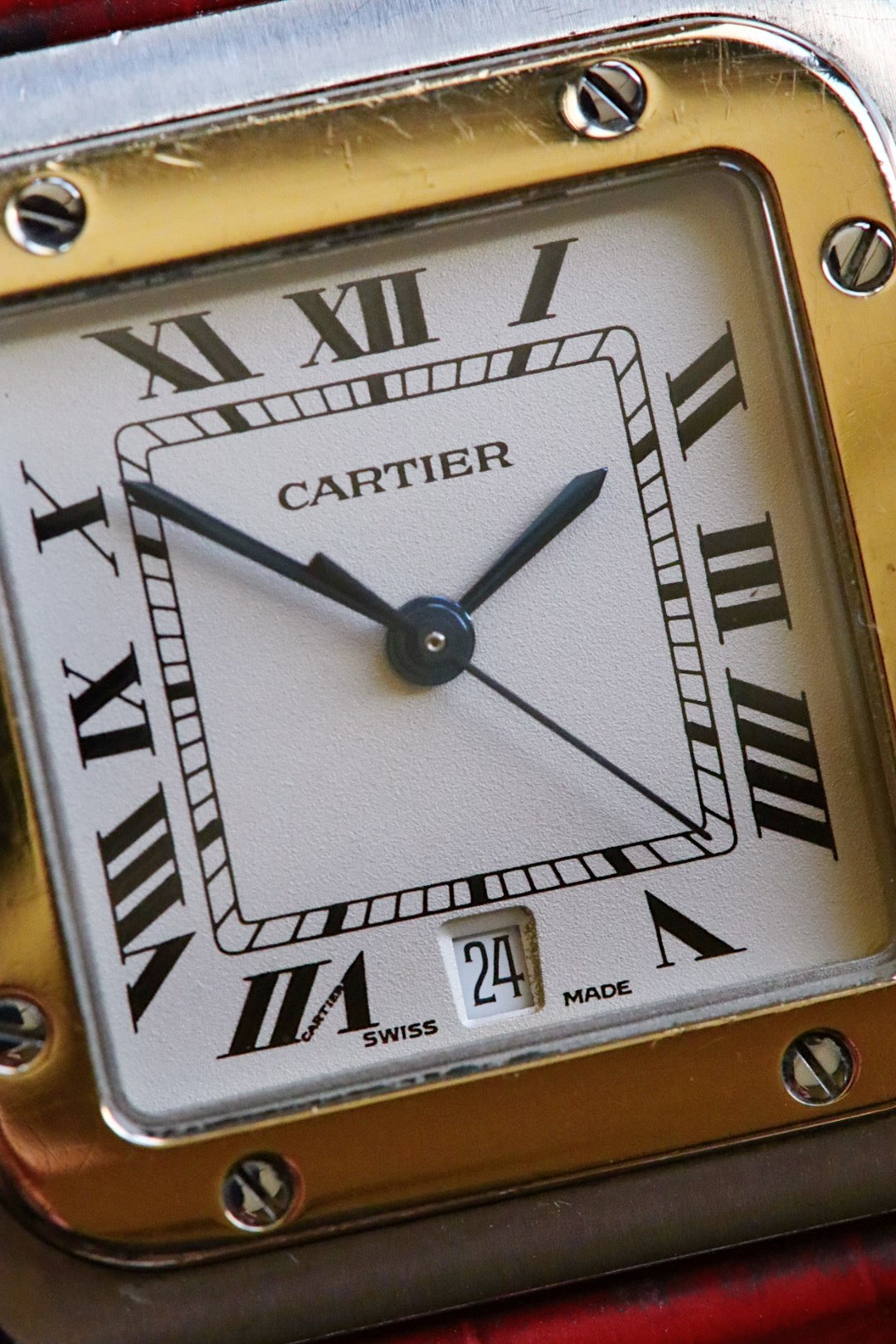 Cartier Santos Galbée 187901 – Bracelet Crocodile Jean Rousseau