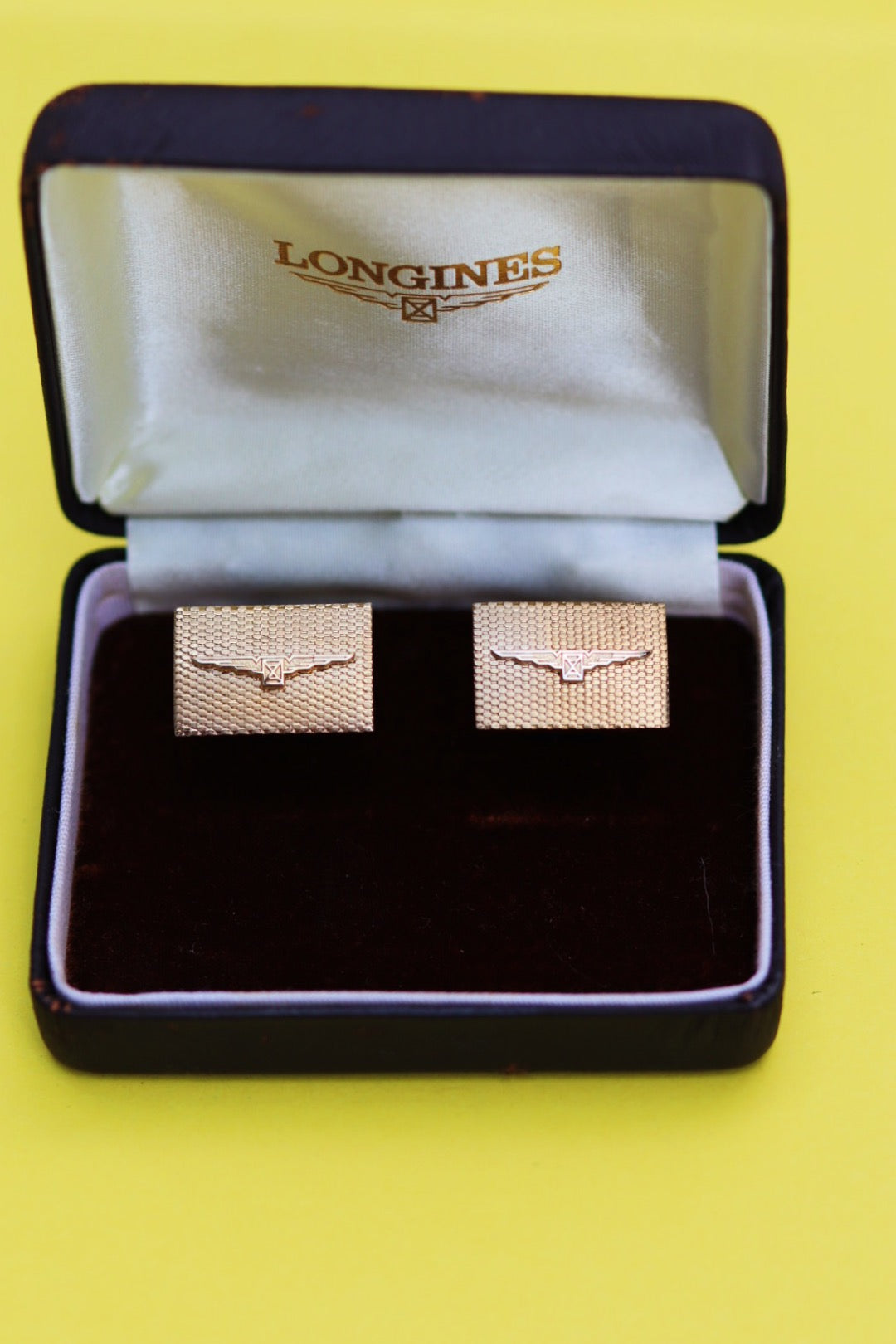 Vintage Longines golden cufflinks